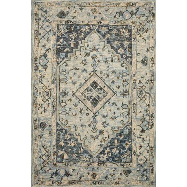 Loloi II Beatty Bea-01 Lt. Blue / Blue Hooked Area Rugs
