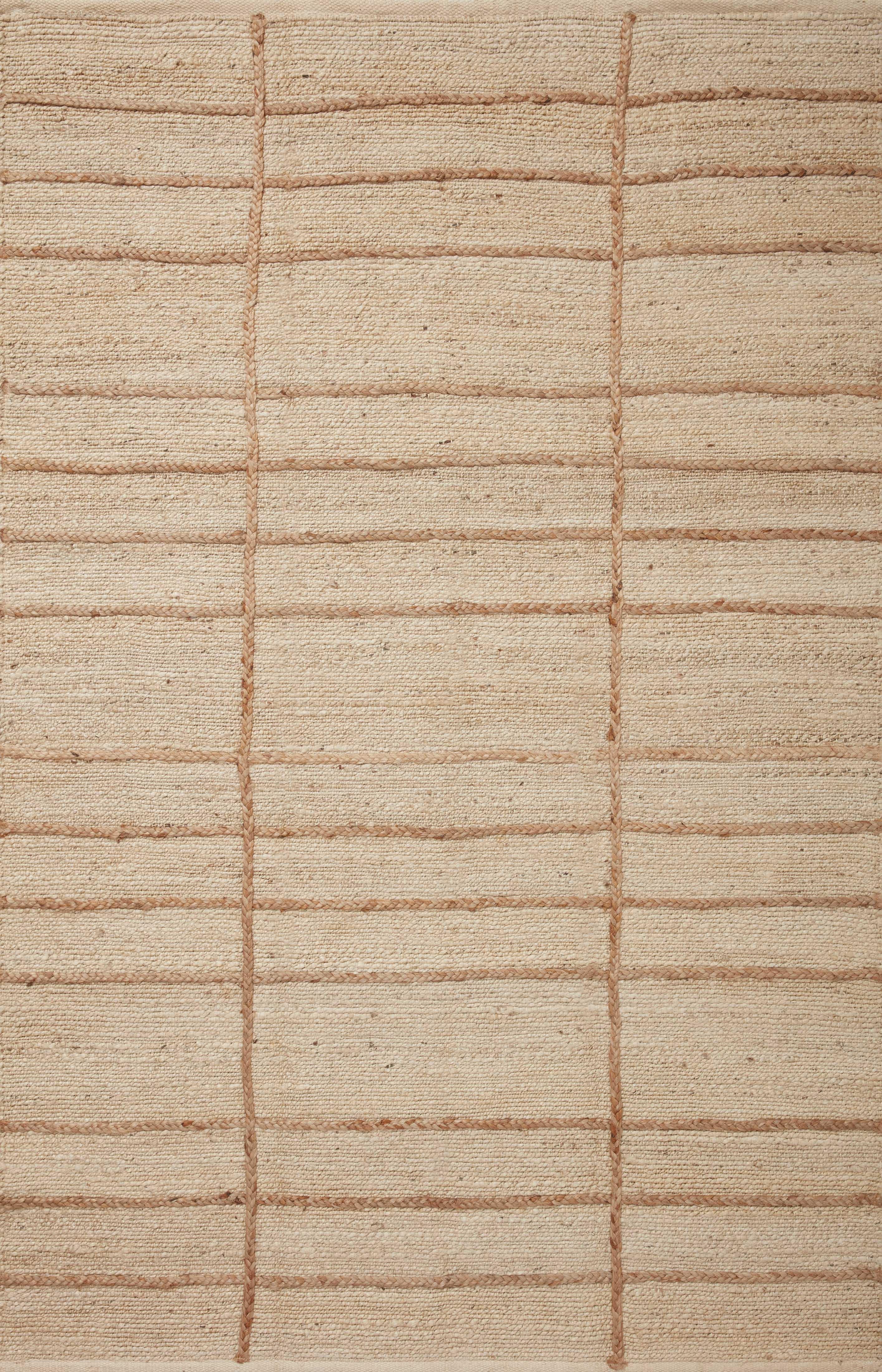 Loloi II Bodhi Collection BOD-04 Ivory / Natural, Geometric Area Rug 2'-0" x 5'-0"