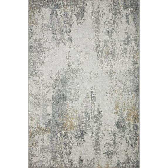 Loloi II Drift Abstract Contemporary Area Rug, Gray, 7'6" x 9'6"