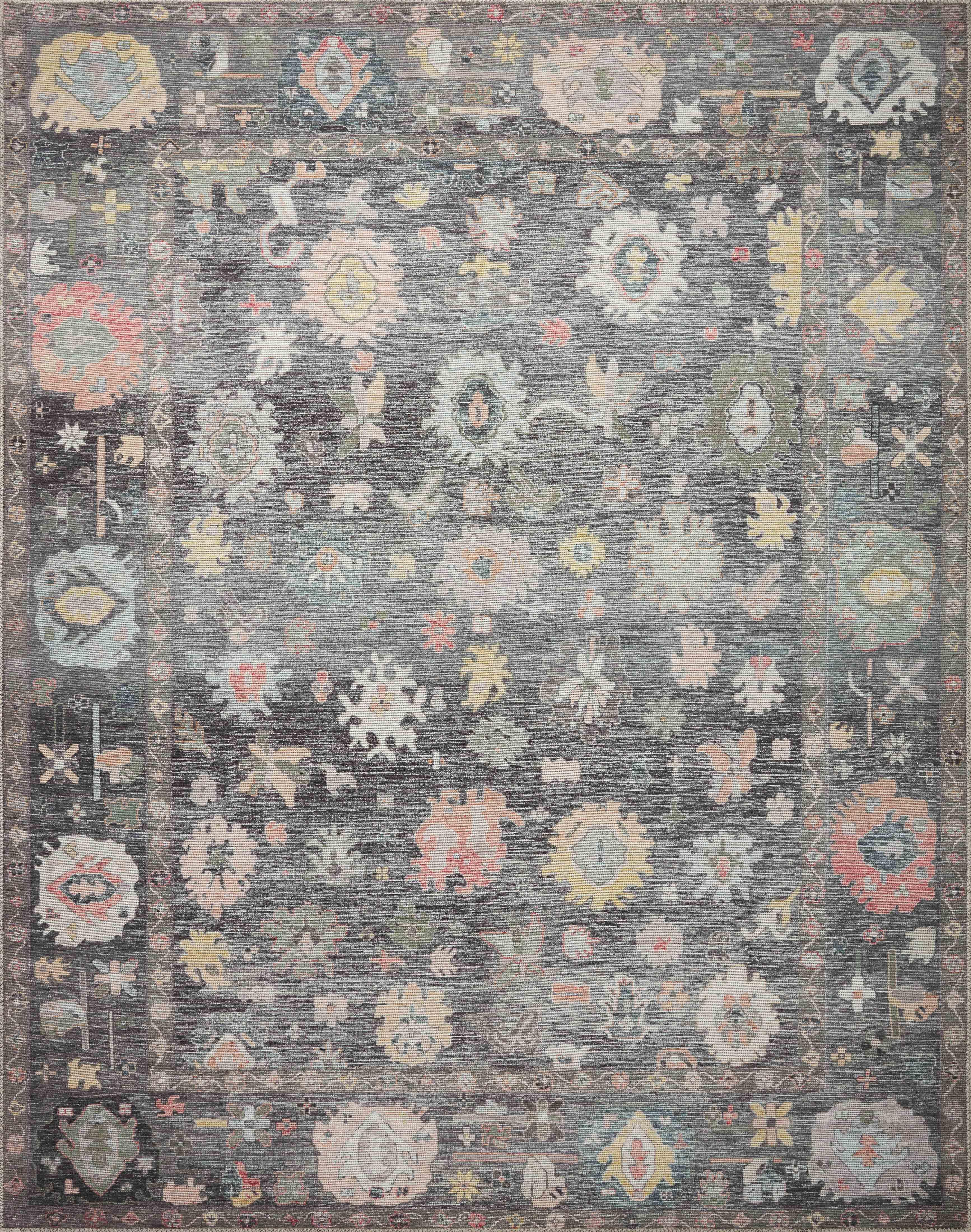 Loloi II Elysium Charcoal / Multi Area Rug