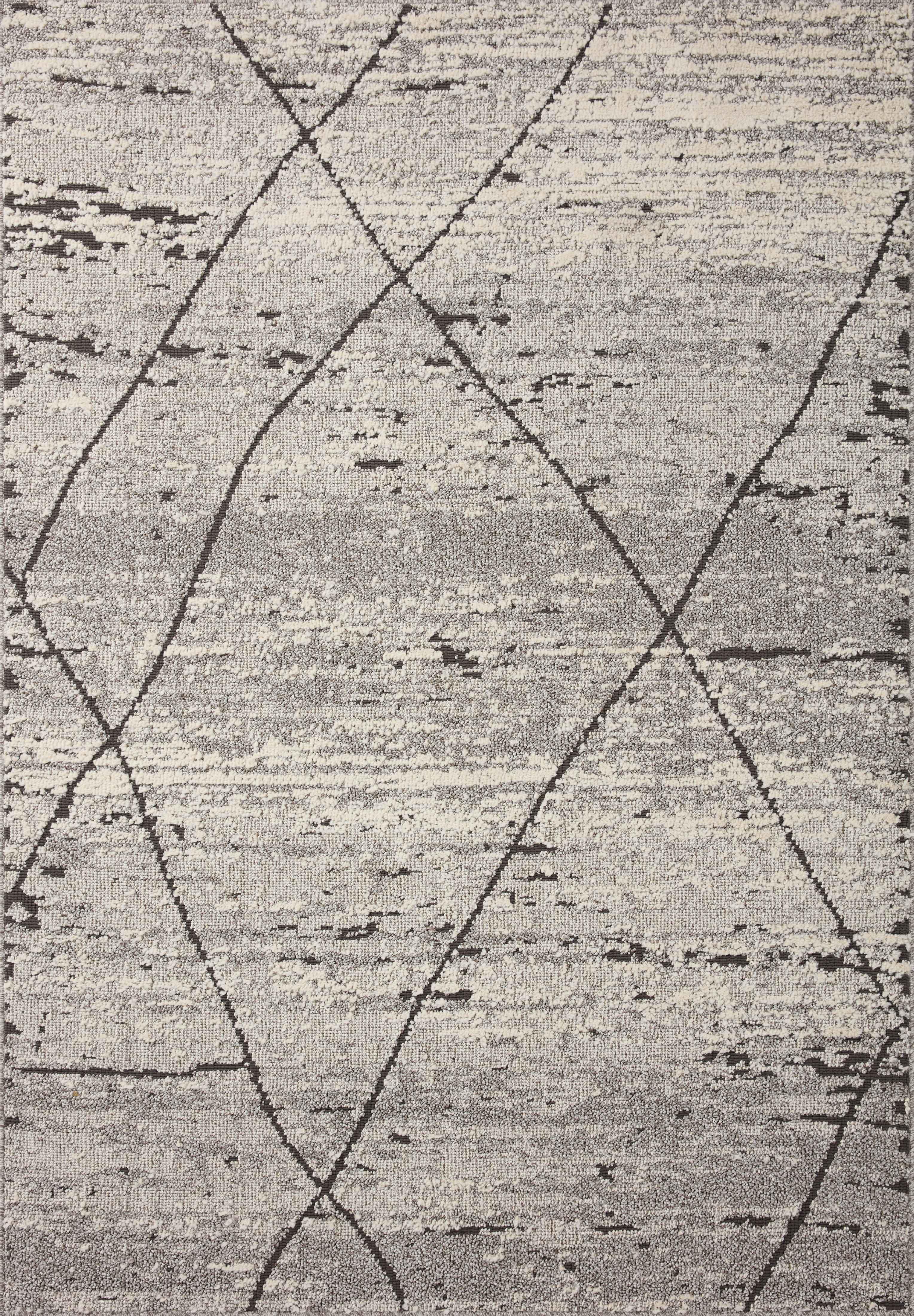 Loloi II Fabian Grey / Charcoal 2'-7" x 7'-6" Area Rug