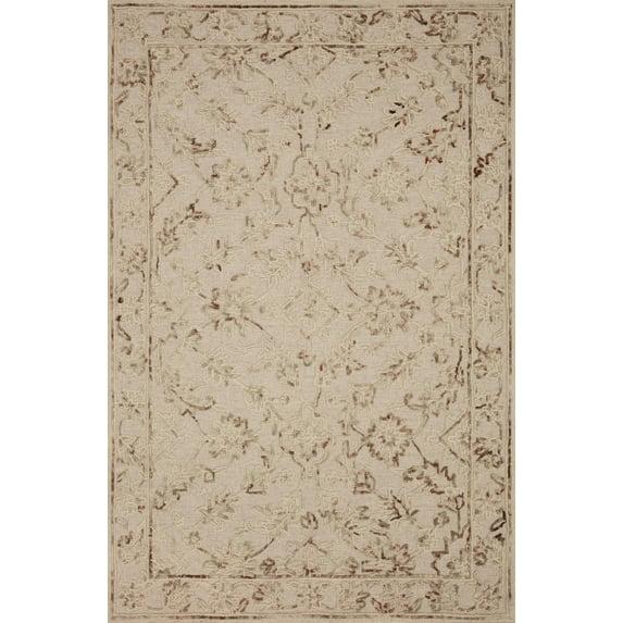 Loloi II Halle HAE-02 Floral Natural / Sage Area Rug 9'-3" x 13'