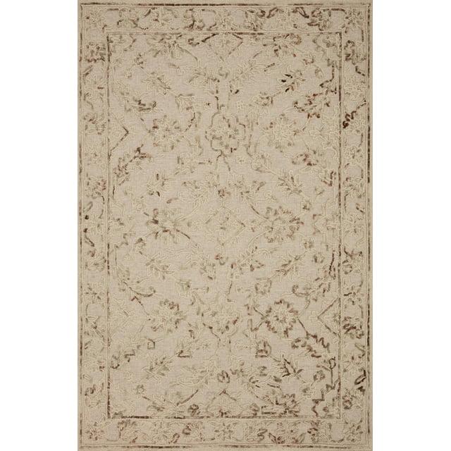 Loloi II Halle HAE-02 Floral Natural / Sage Area Rug 9'-3" x 13'