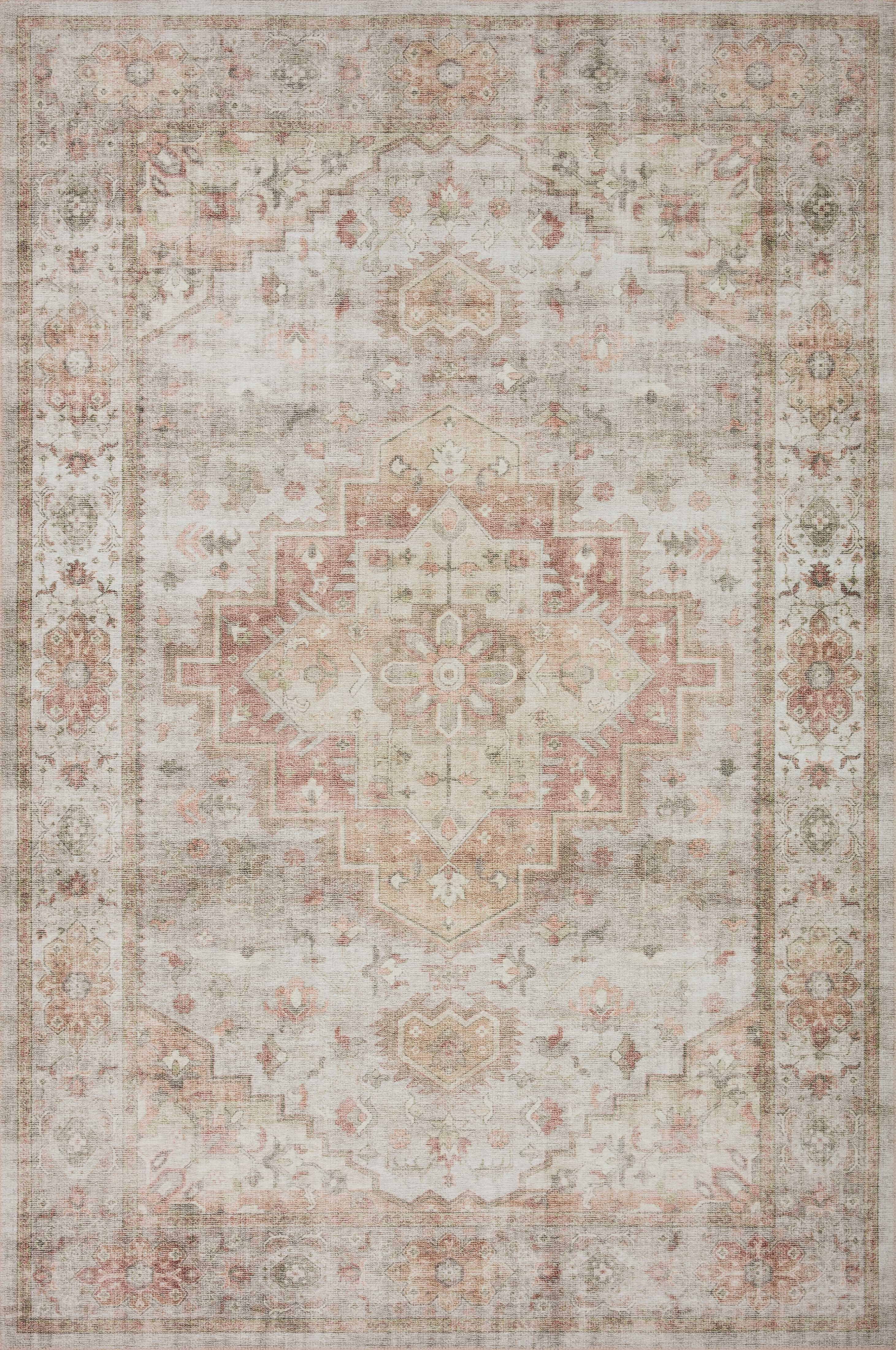 Loloi II Heidi Collection HEI-02 Sage / Multi, Oriental Area Rug 2'-6" x 11'-6"