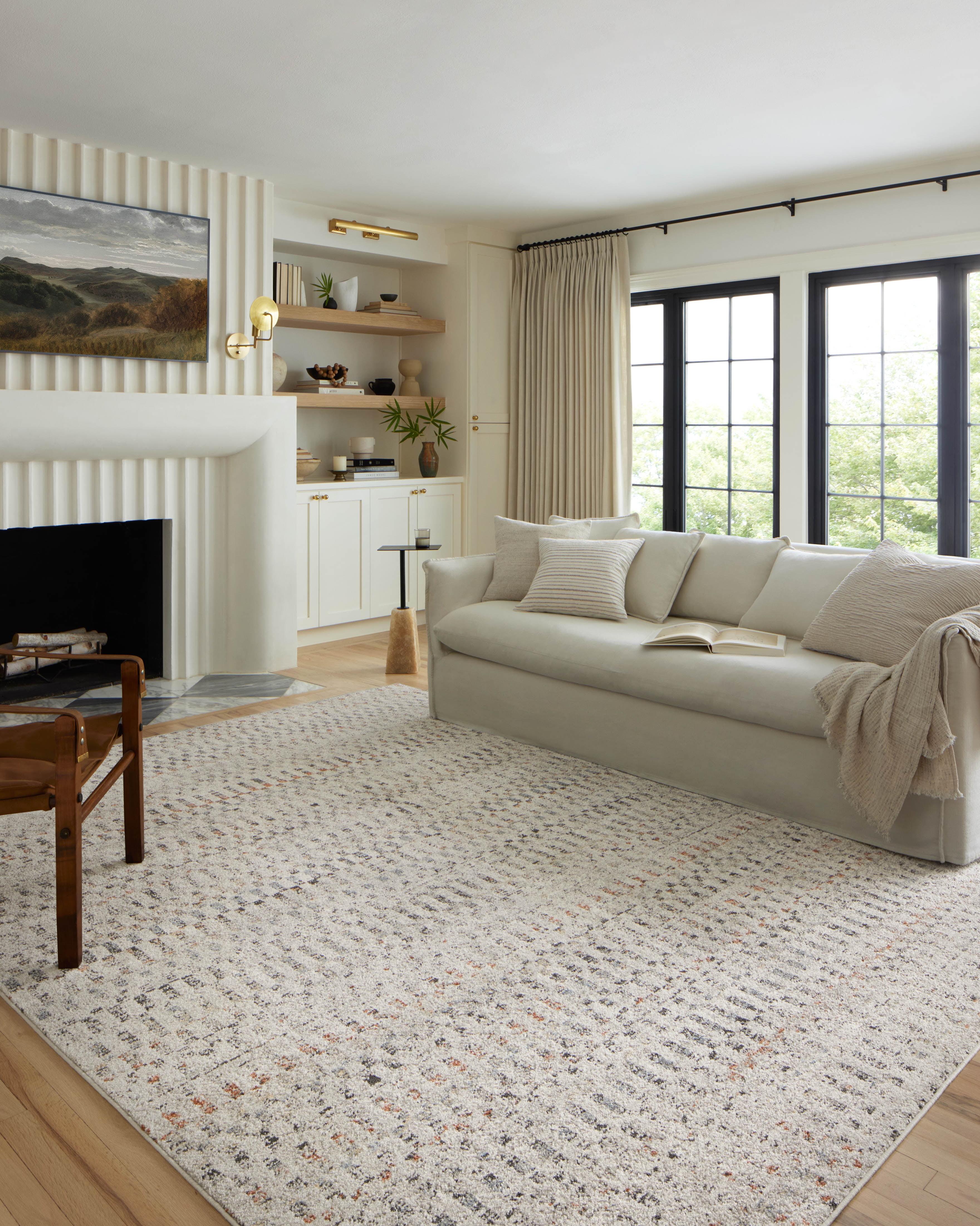 Loloi II Kamala Grey / Multi 5'-3" x 7'-9" Area Rug