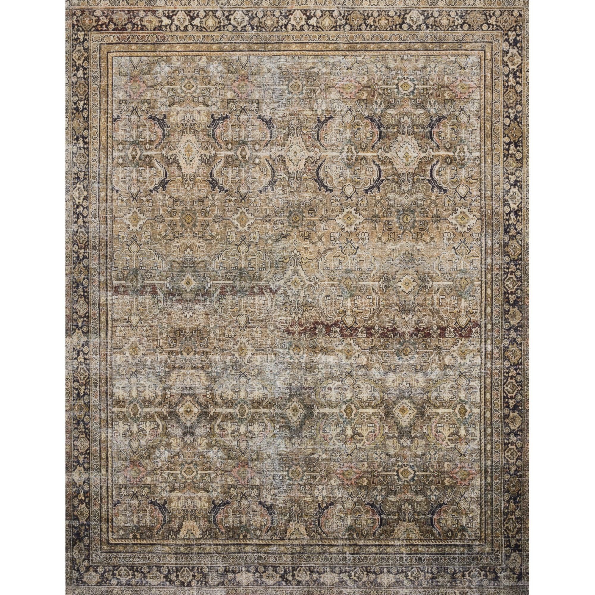 Loloi II Layla Traditional Power Loomed Olive / Charcoal Area Rug
