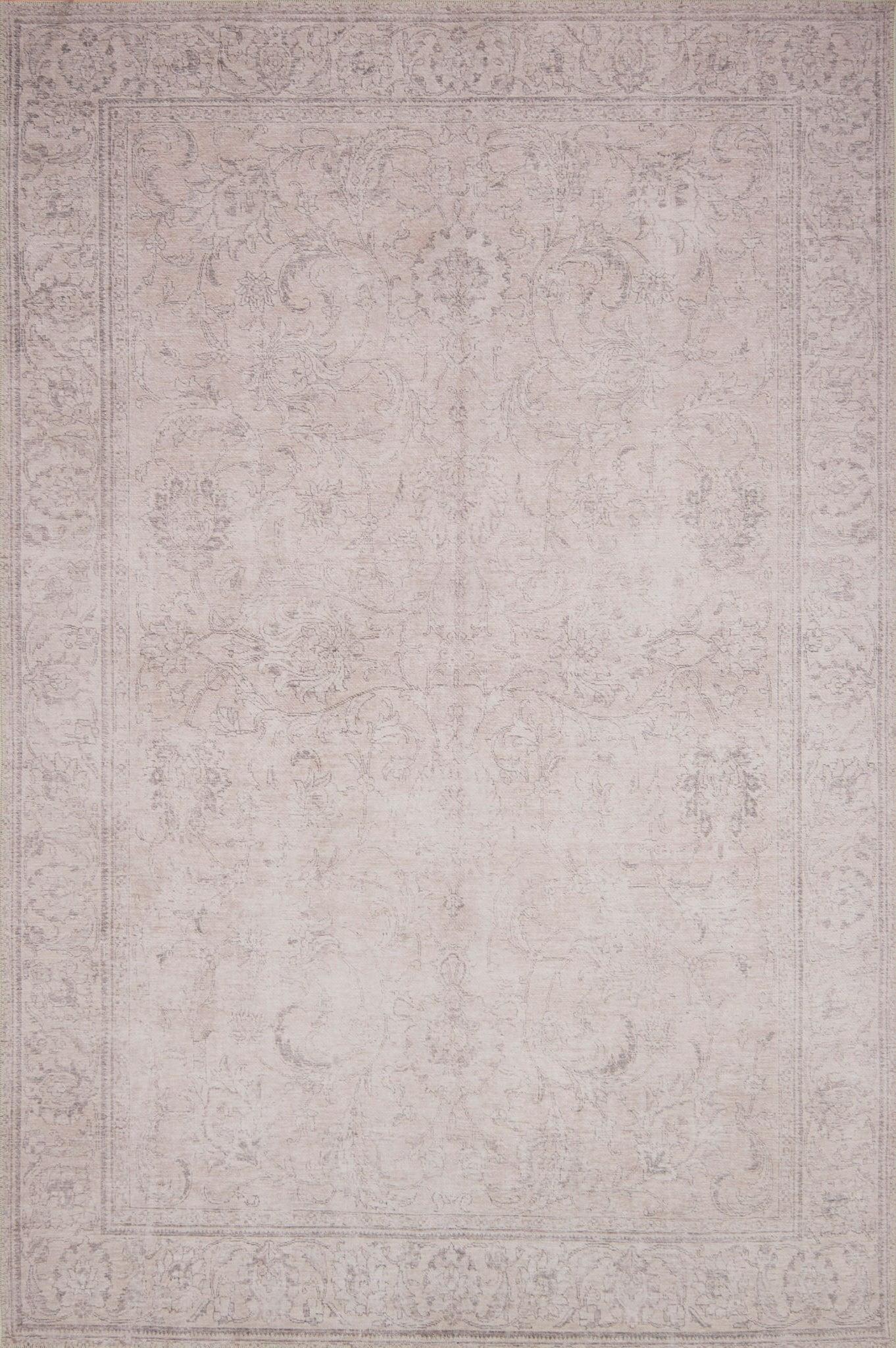 Loloi II Loren Collection LQ-12 Sand Oriental Area Rug 5'-0" x 7'-6"