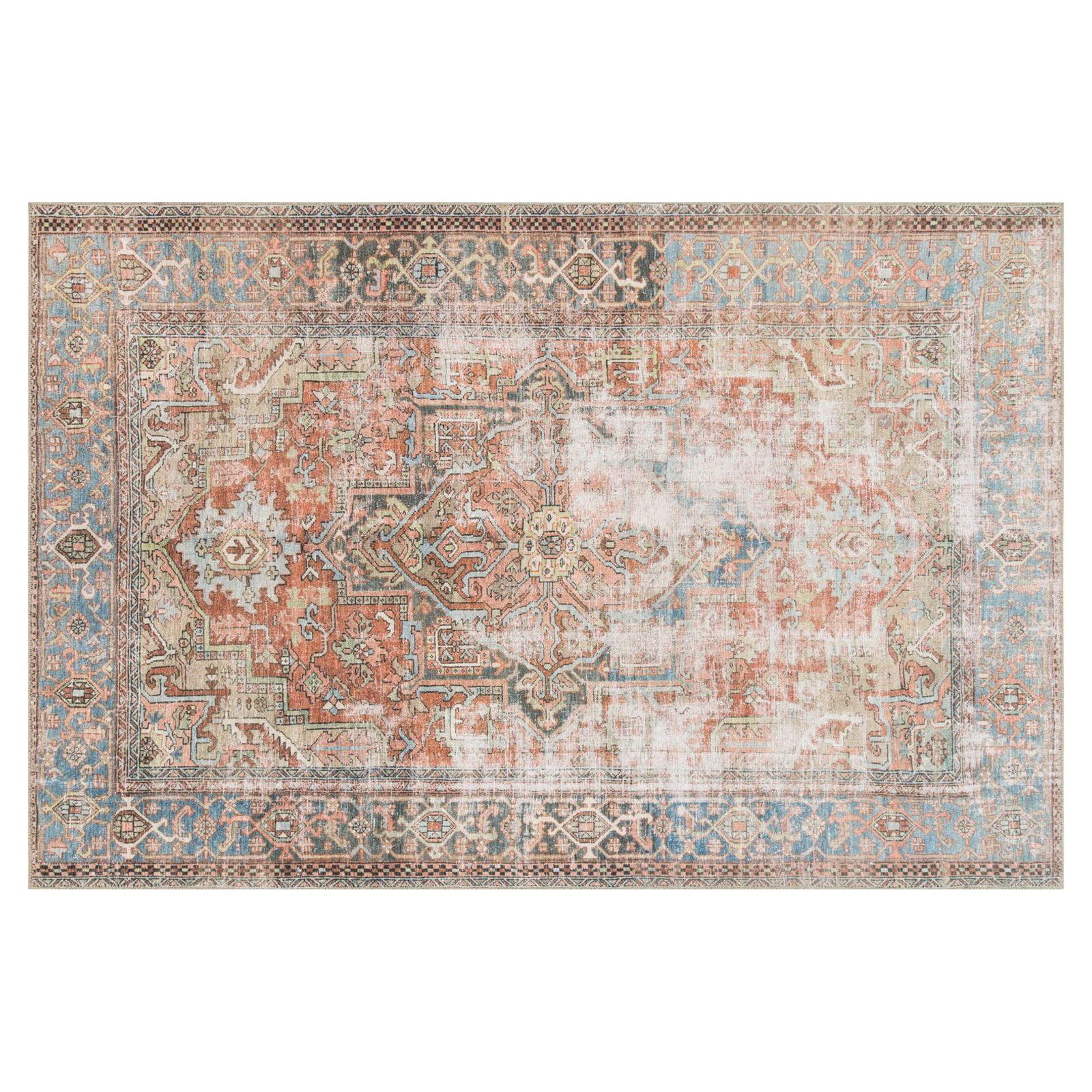 Terracotta Sky Traditional Trellis 7'6" x 9'6" Hand-knotted Area Rug