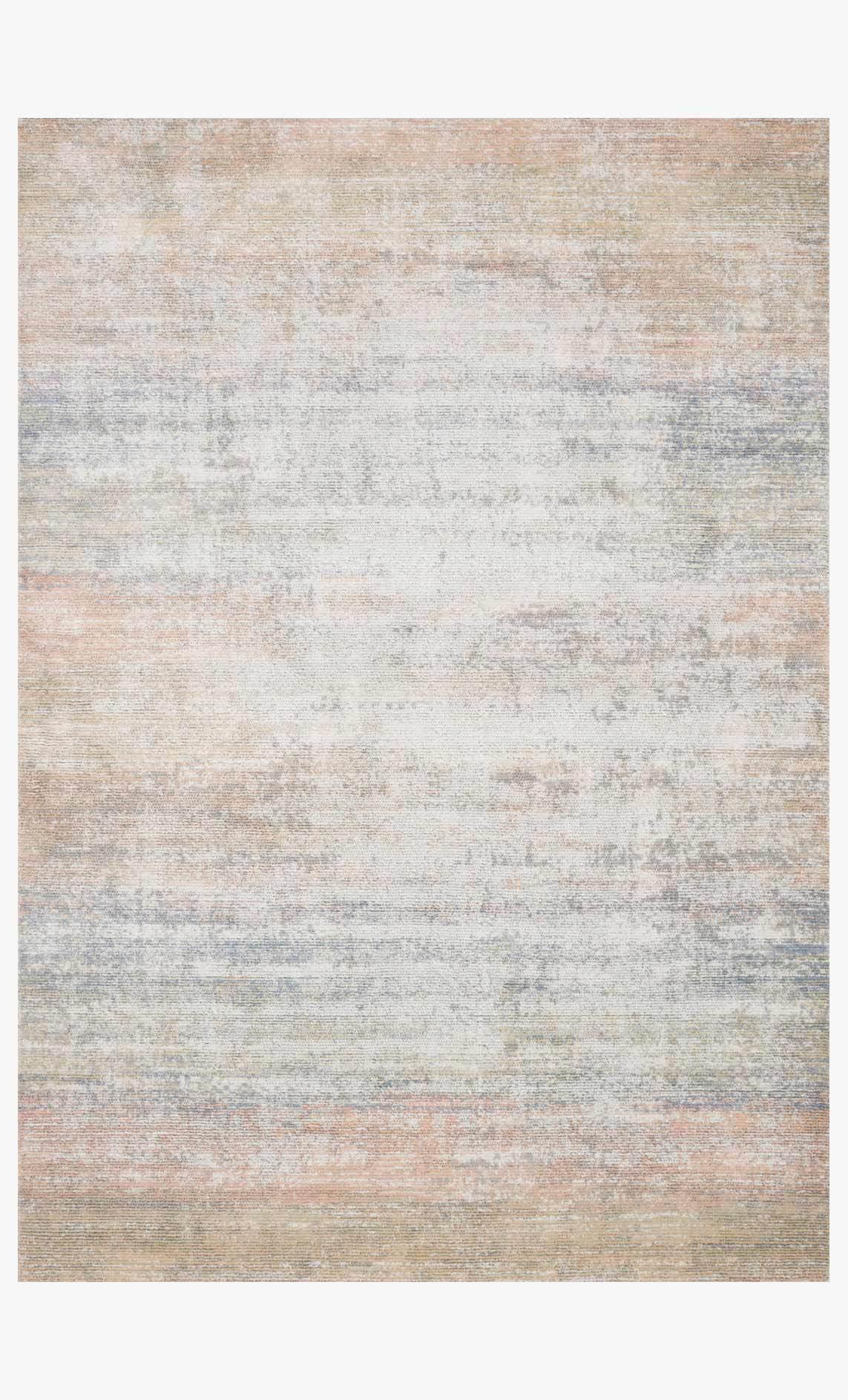 Lucia Mist Blue and Beige Rectangular Area Rug