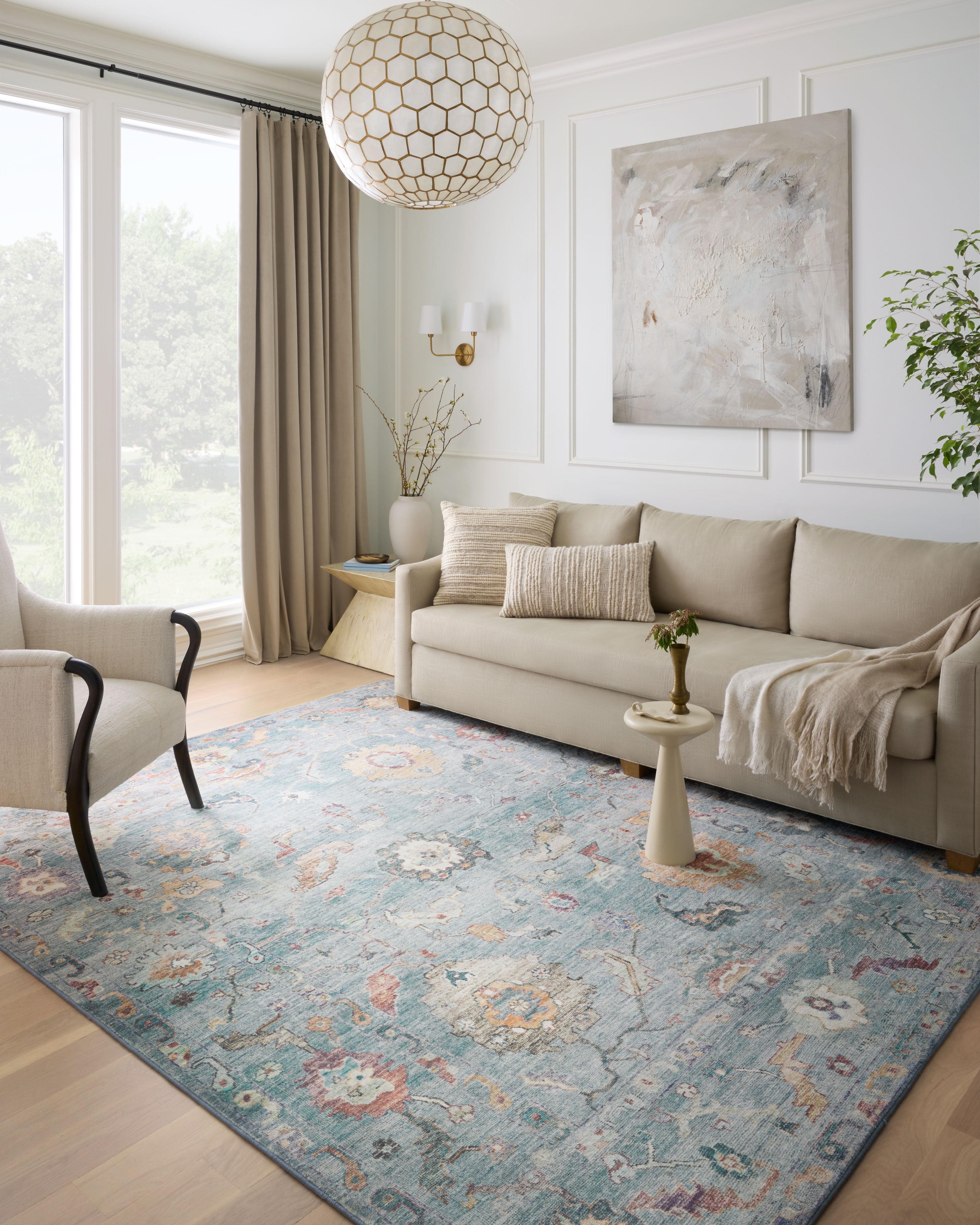 Margot Oriental Area Rug in Gray