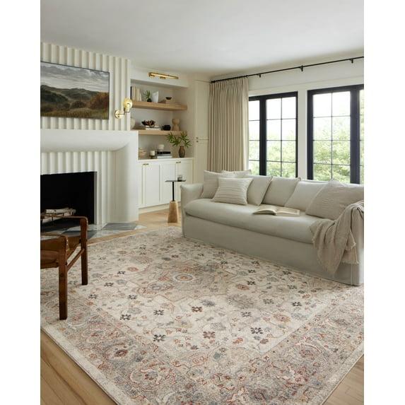 Loloi II Odette Ivory / Multi 2'-3" x 3'-10" Accent Rug
