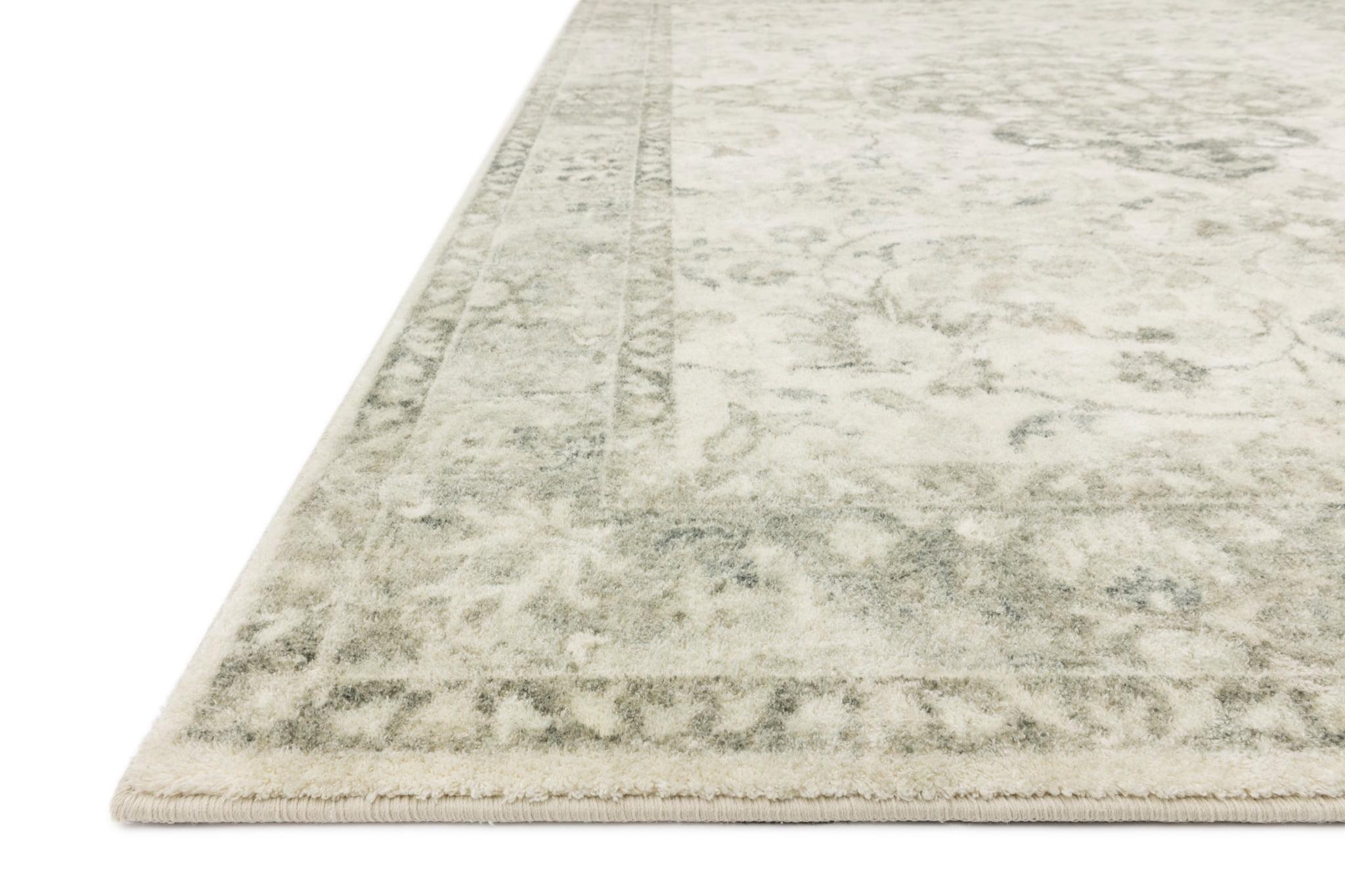 Loloi II Rosette Oriental Ivory / Silver Area Rug