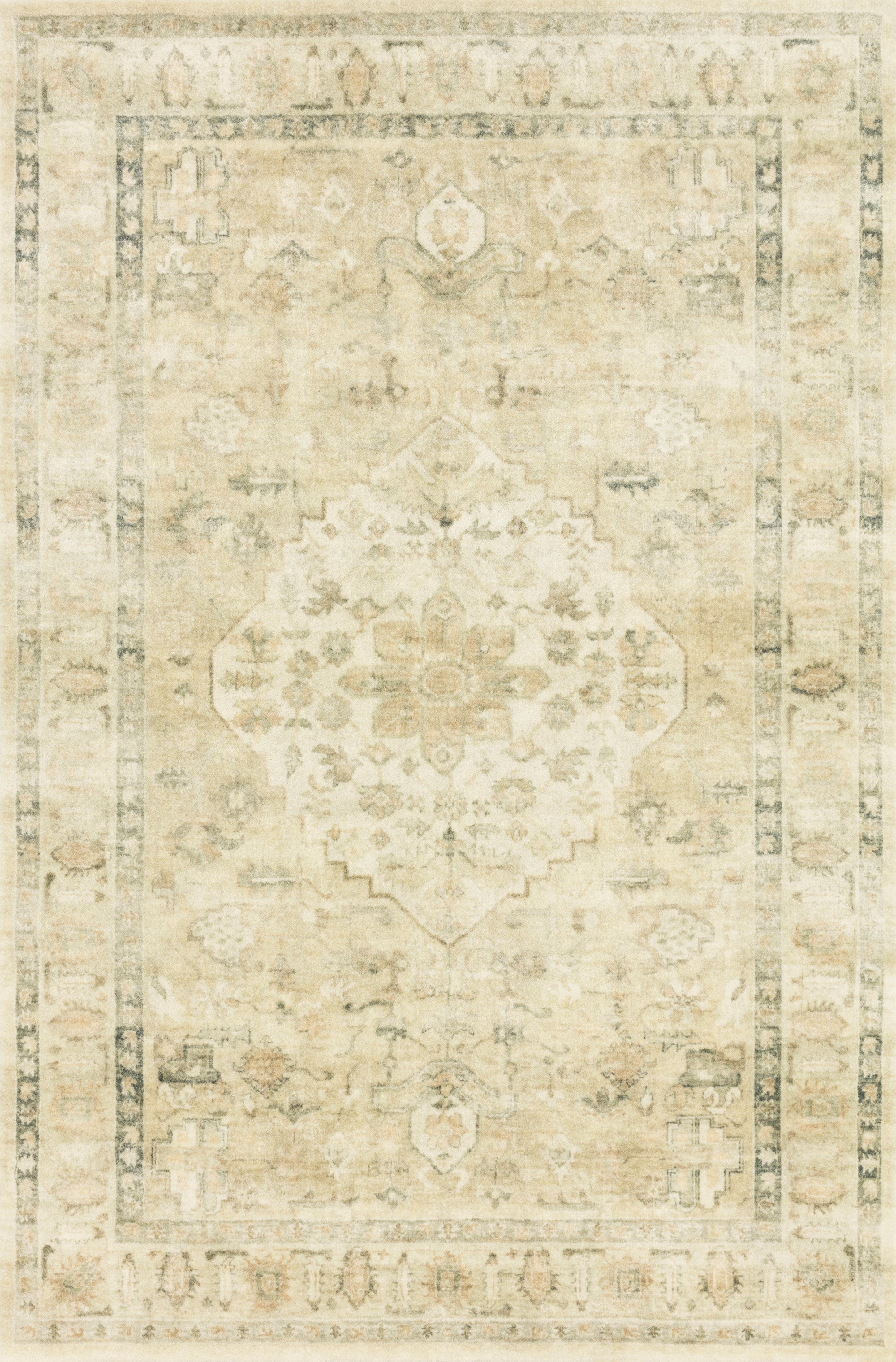 Loloi II Rosette Oriental Sand / Ivory Area Rug