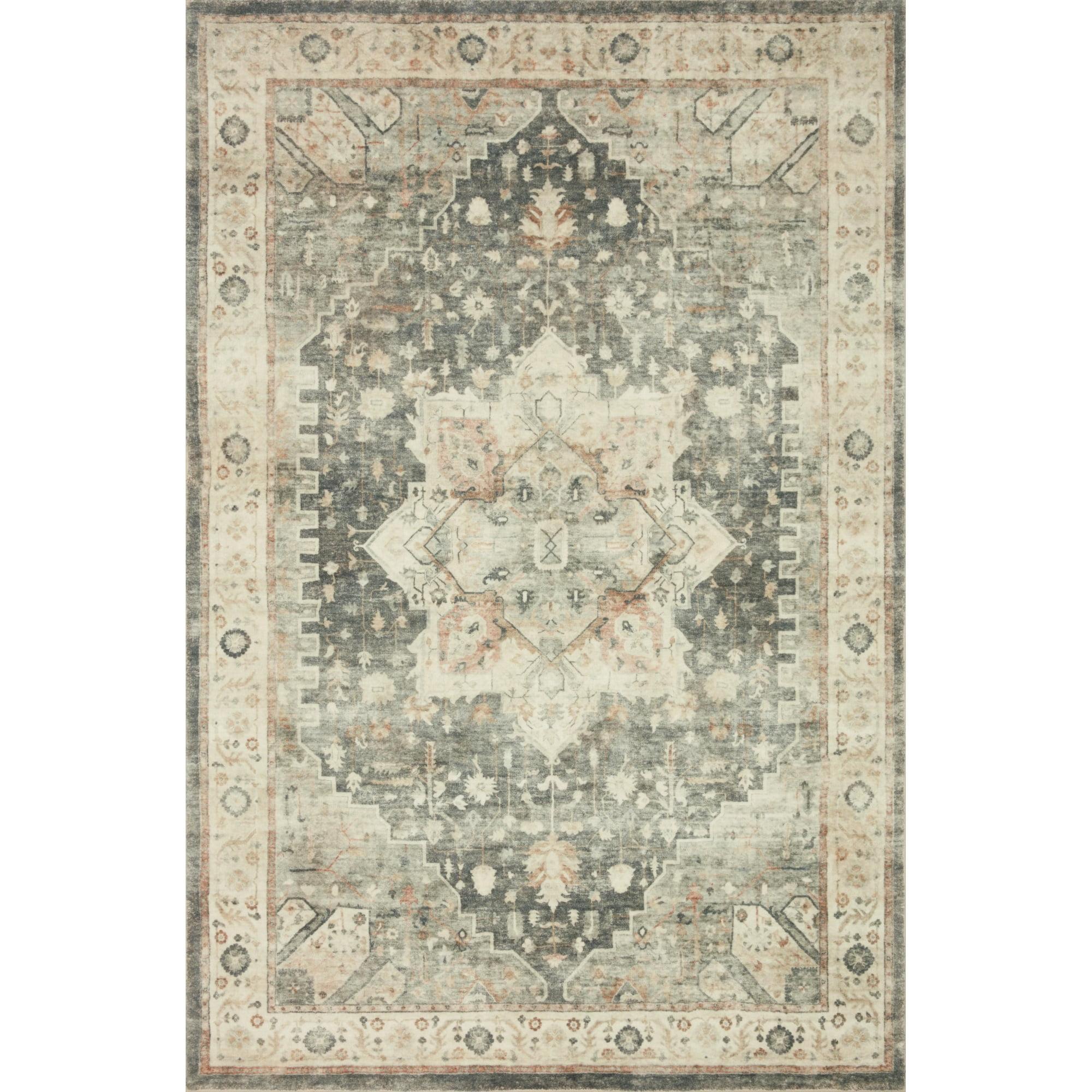 ROS-09 Slate, Ivory 2-2" x 5 Size Rug