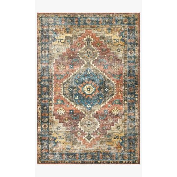 Loloi II SKYE SKY-11 Rust /Blue Oriental Area Rug 3'-6" x 5'-6"