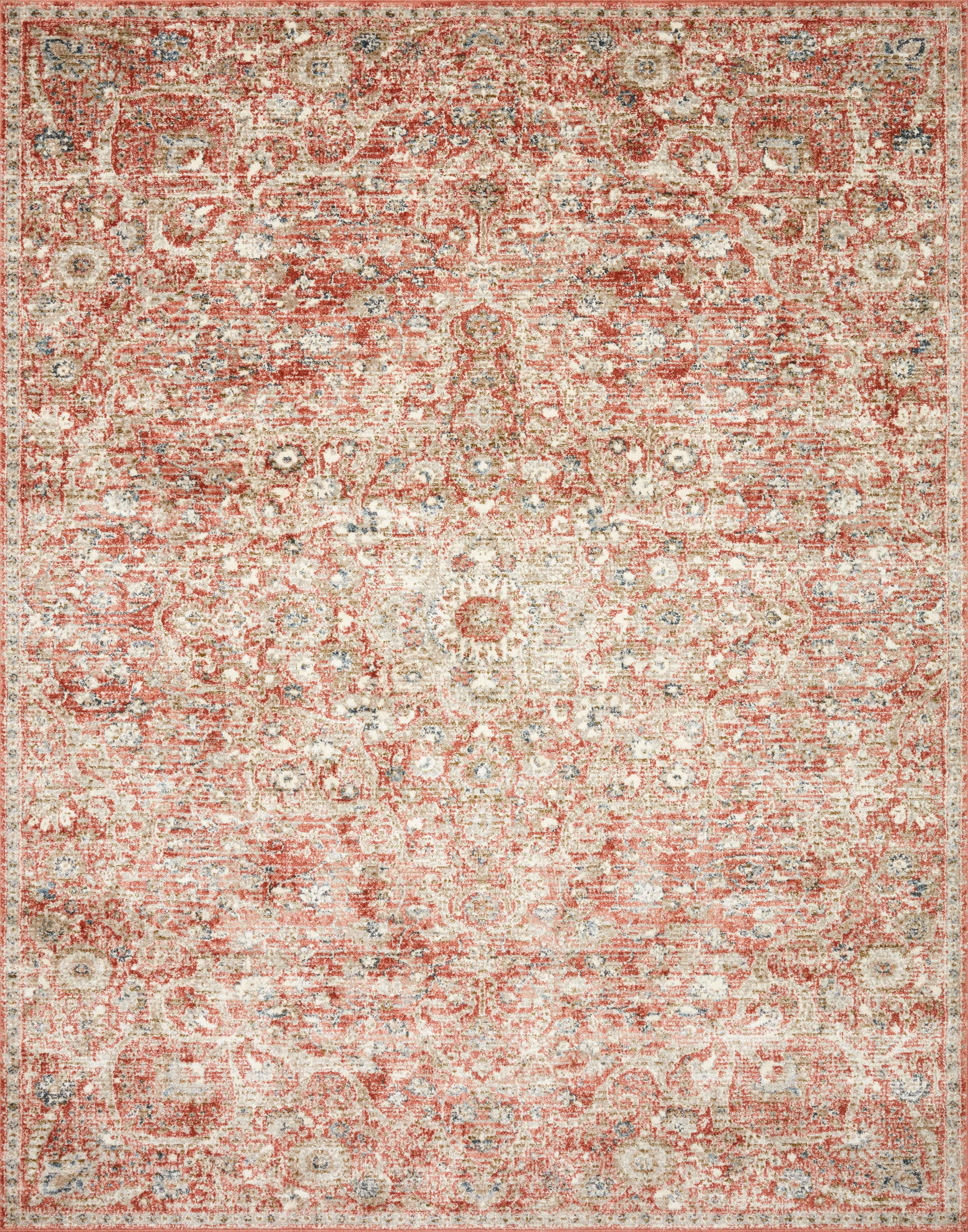 Loloi II Saban SAB-02 Oriental Rust / Beige Area Rug 2'-7" x 4'