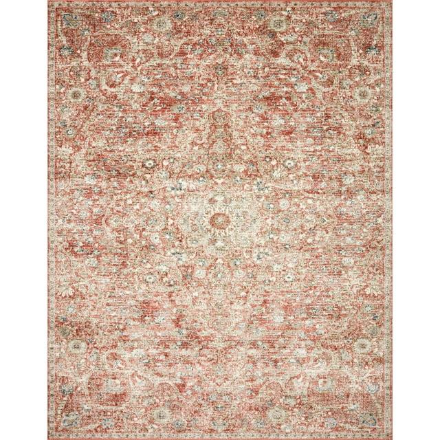 Loloi II Saban SAB-02 Oriental Rust / Beige Area Rug 5'-3" x 7'-6"