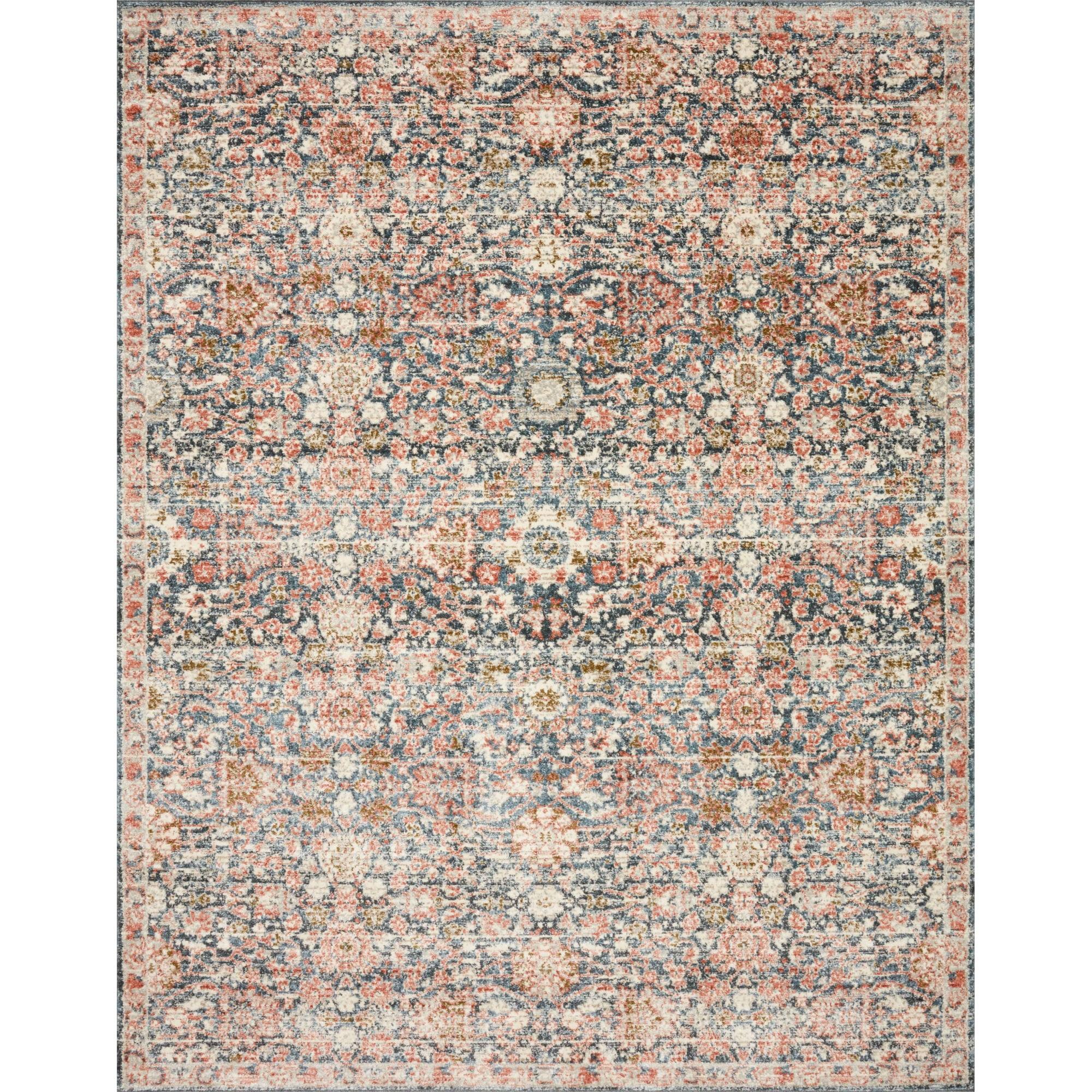 Loloi II Saban SAB-03 Oriental Navy / Rust Area Rug 7'-10" x 10'