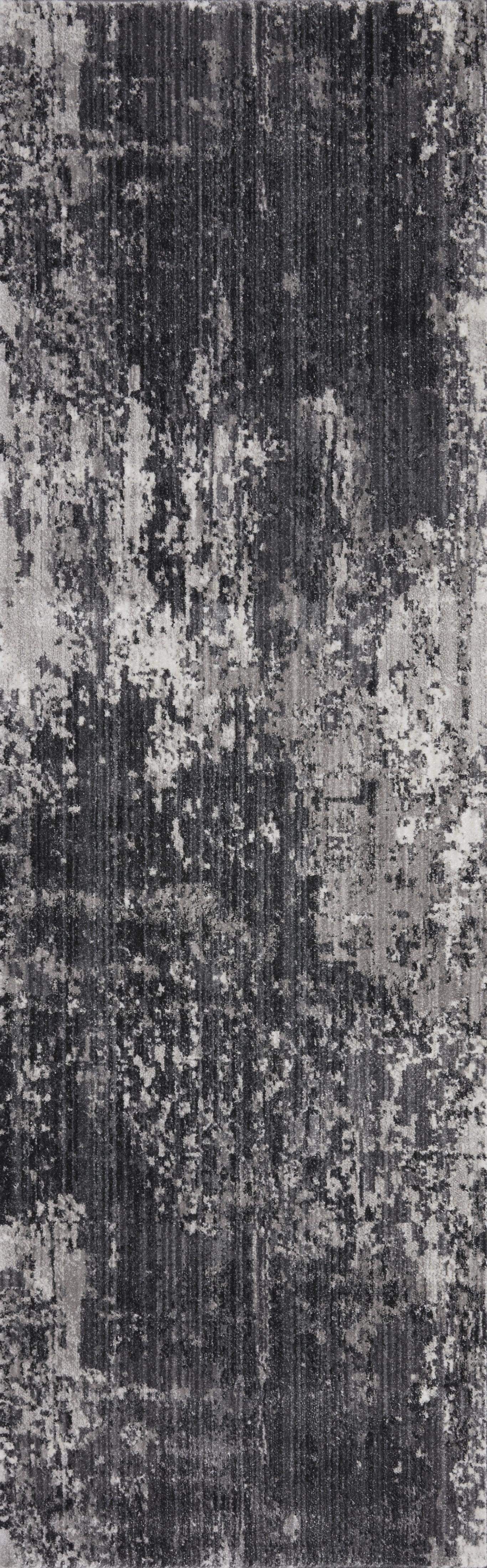 Loloi II Samra SAM-06 Charcoal / Silver Abstract Area Rug 2'-7" x 10'-0"