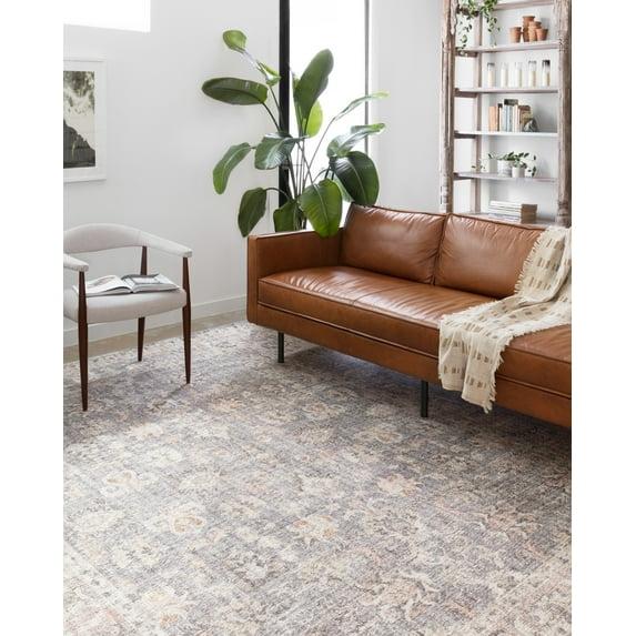 Roze Rug - Grey and Apricot / 3'6" x 5'6"