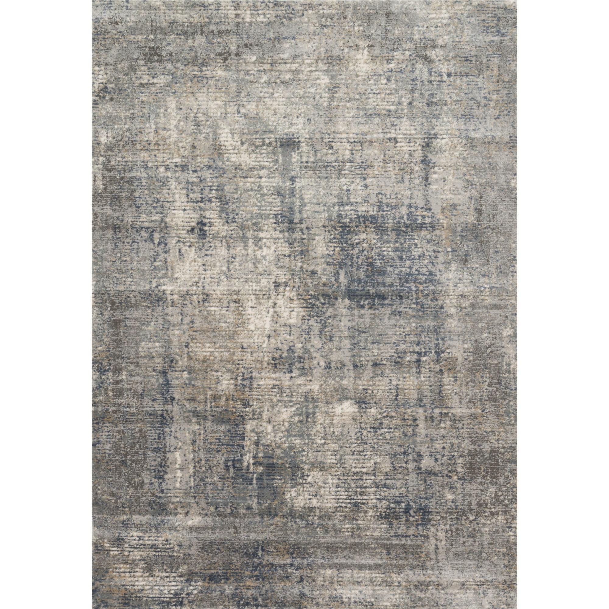 Teagan Denim Slate Abstract Rectangular Area Rug - 11'6" x 15'