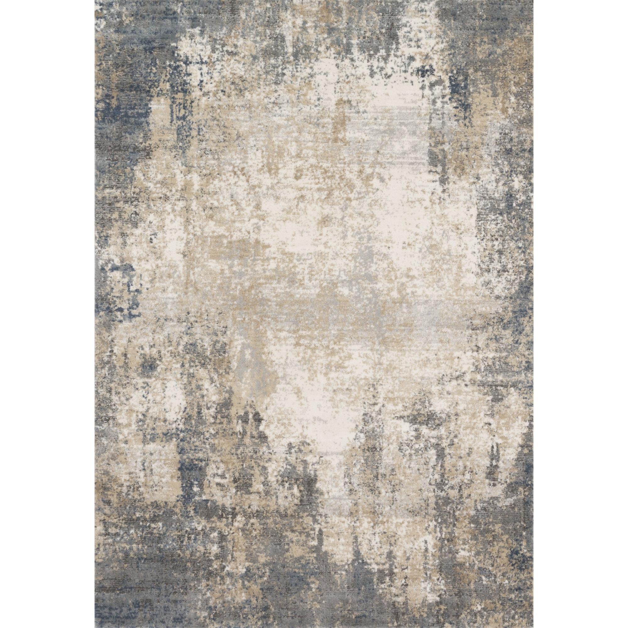 Loloi II Teagan Abstract Ivory / Mist Area Rug