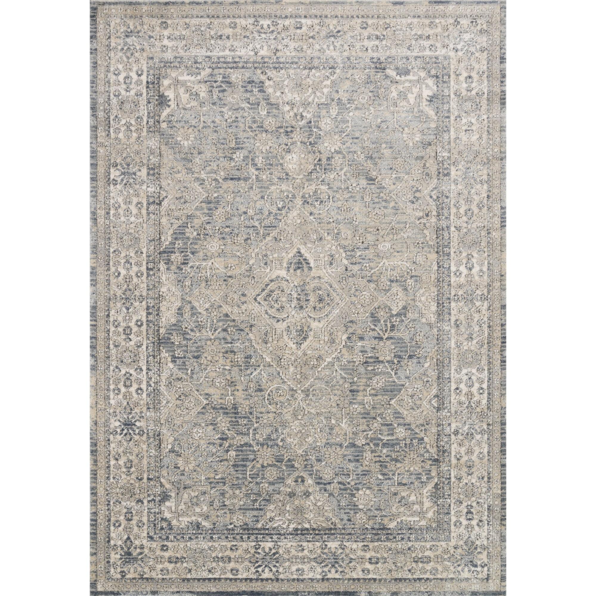 Loloi Teagan Sky / Natural 2'-8" x 4' Accent Rug