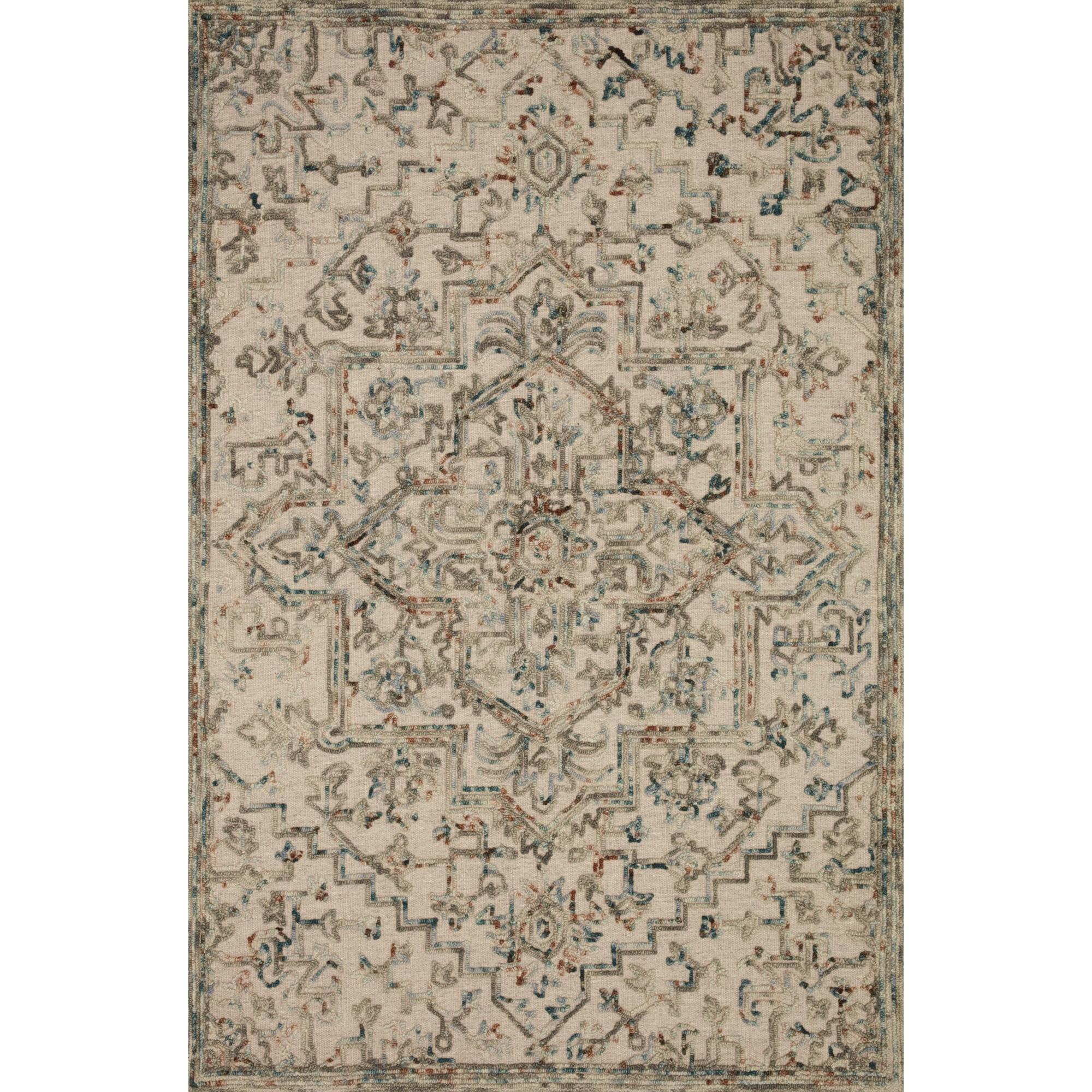HAE-01 Grey, Ocean 18" x 18" Sample Size Rug