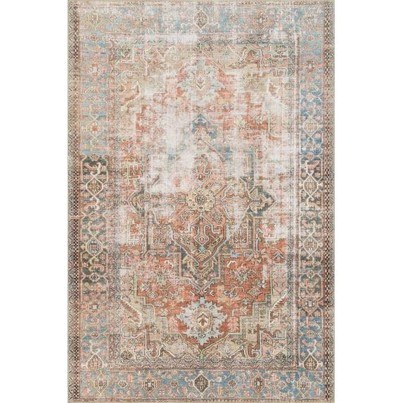 Skye Oriental Terracotta Area Rug