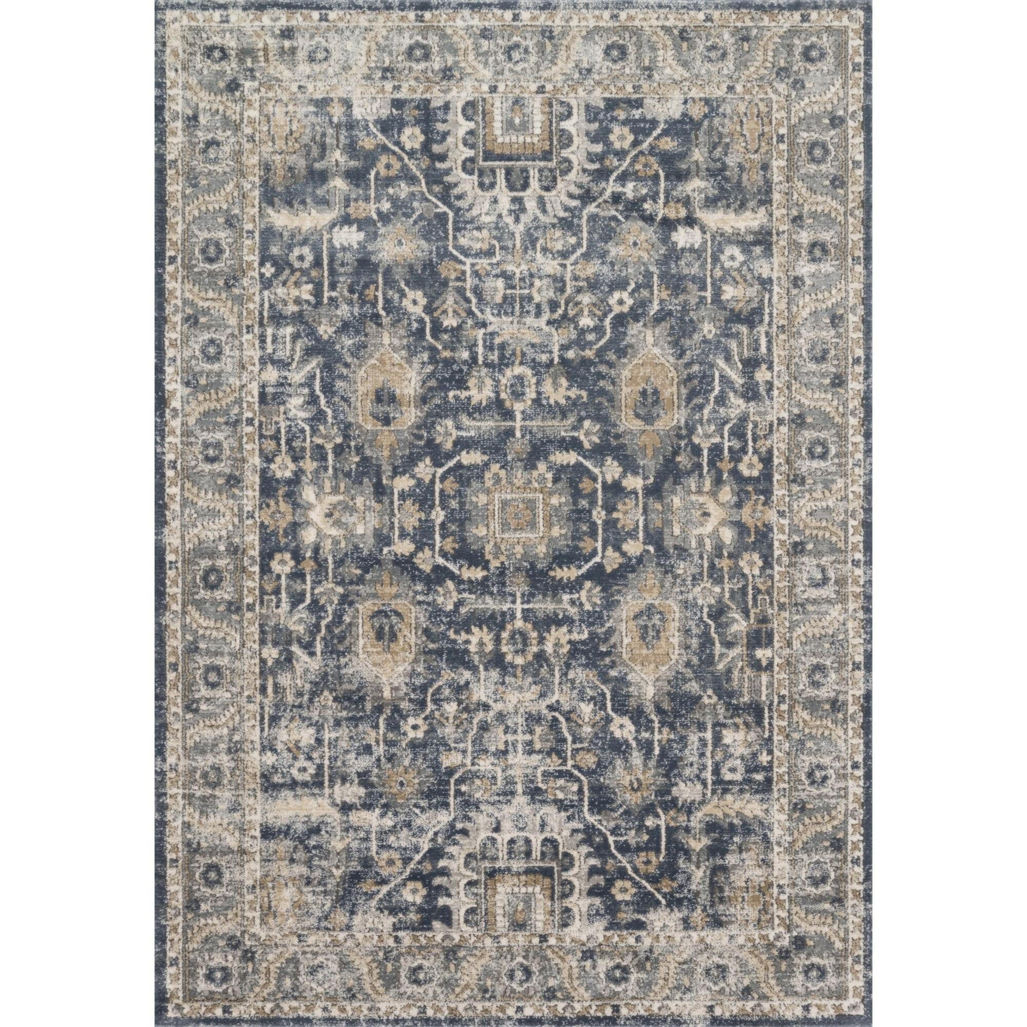 Loloi Teagan Denim / Pebble 2'-8" x 13' Runner Rug