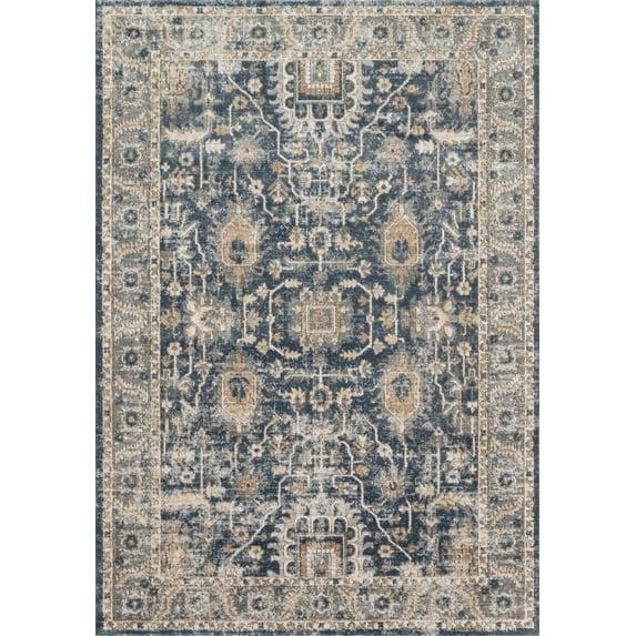 Loloi Teagan Denim / Pebble 5'-3" x 7'-6" Area Rug