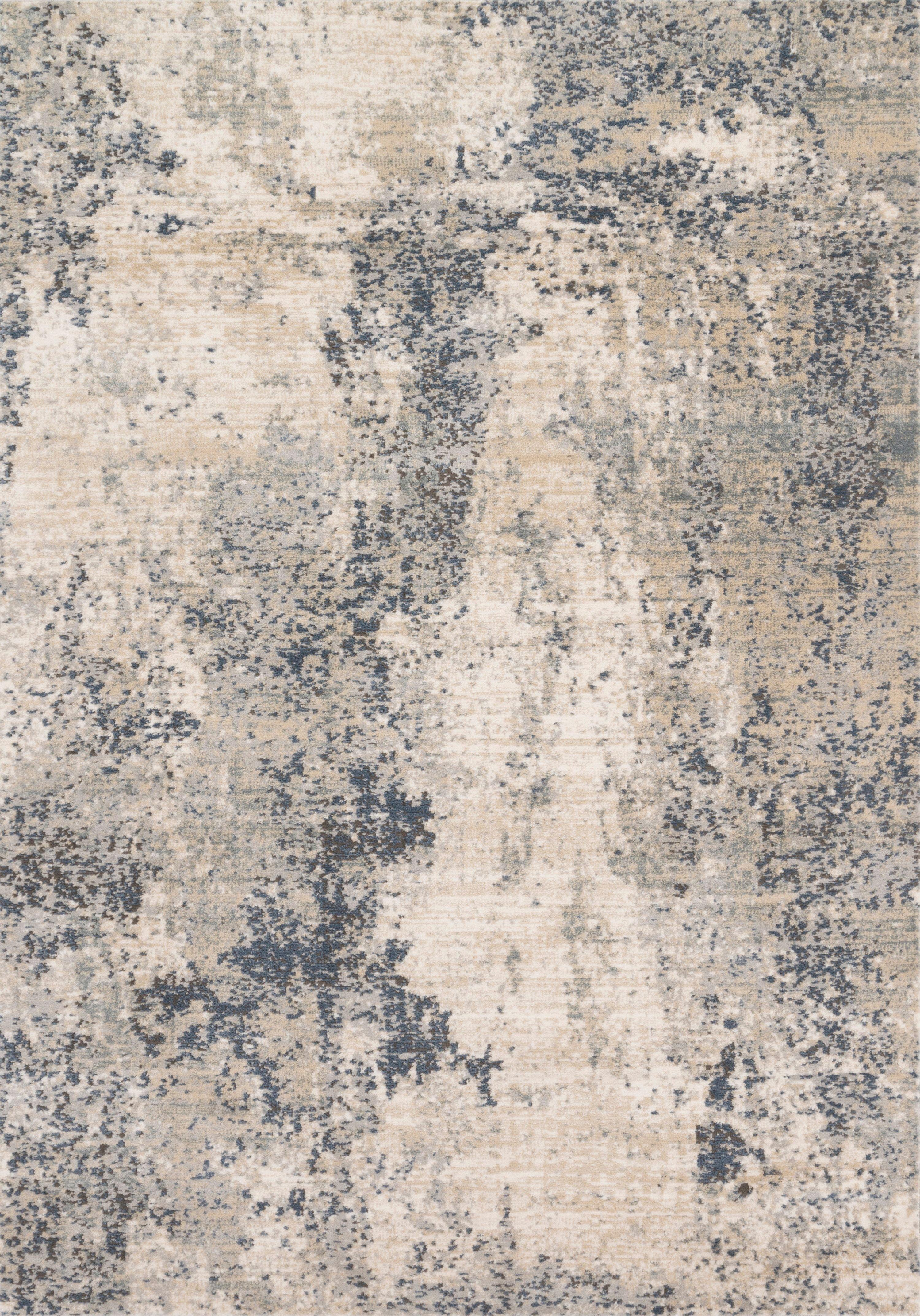 Loloi Teagan Natural / Denim 2'-8" x 4' Accent Rug