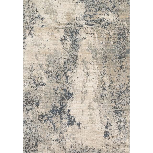 Loloi Teagan Natural / Denim 2'-8" x 7'-6" Runner Rug
