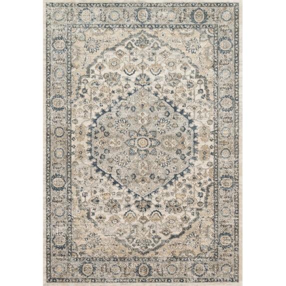 Loloi Teagan Natural / Lt. Grey 2'-8" x 13' Runner Rug