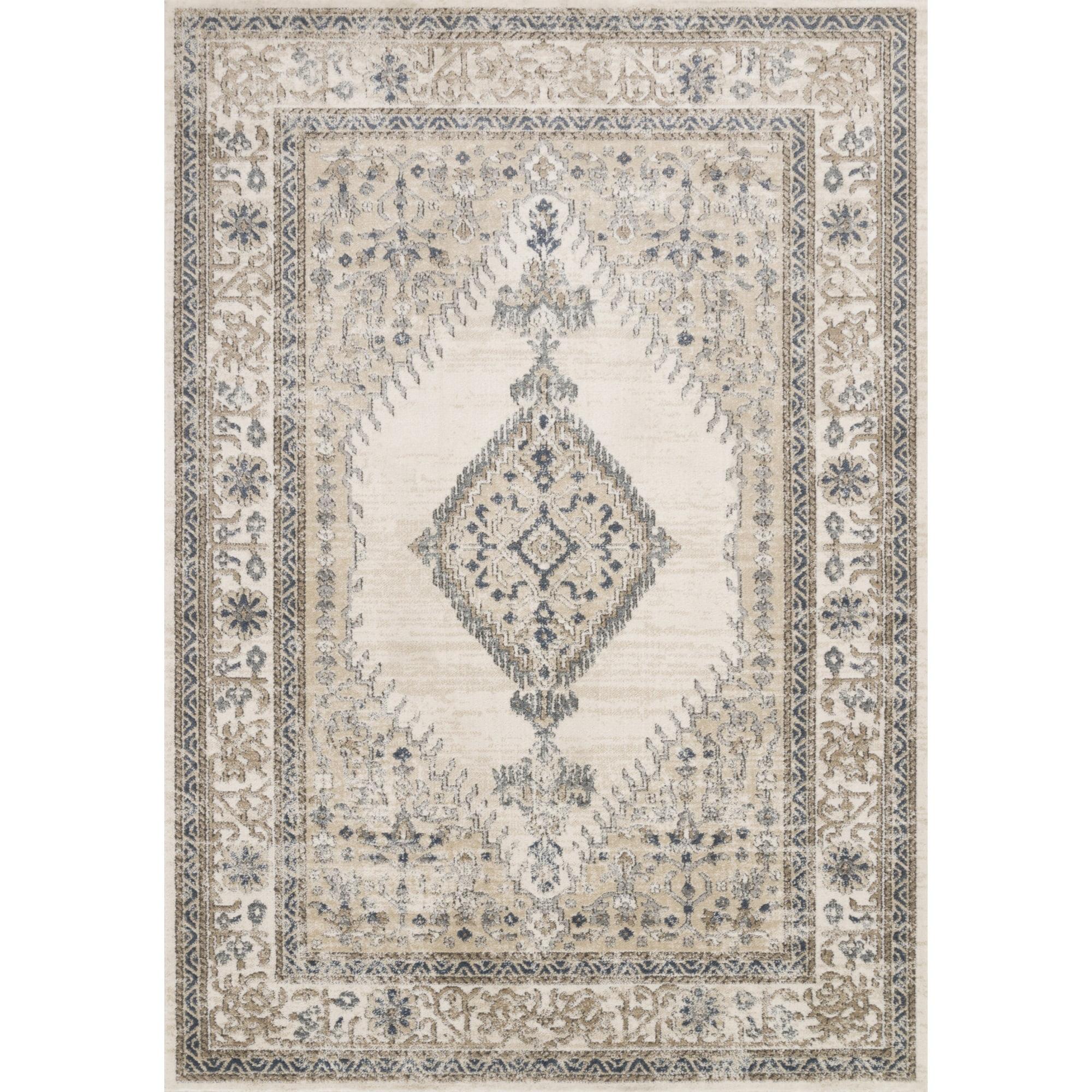 Loloi Teagan Oatmeal / Ivory 2'-8" x 7'-6" Runner Rug