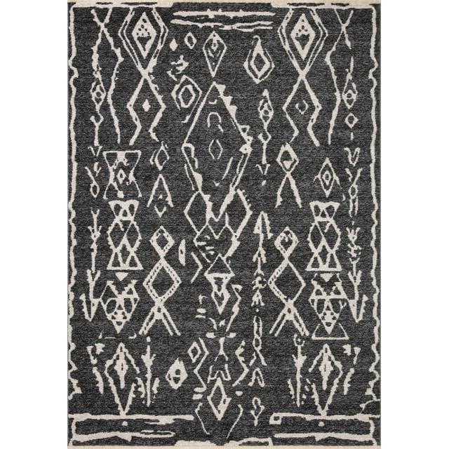 Loloi Vance Charcoal / Dove 2'-3" x 3'-10" Area Rug