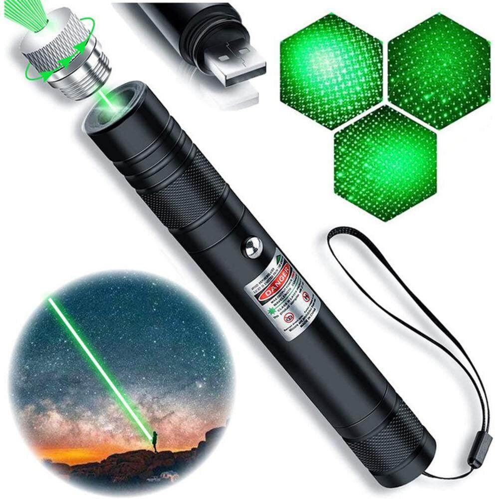 Long Range Green Laser Pointer High Power, Material Upgrade Laser Pointer Pen?2000 Metres Green Lazer Pointer Rechargeable for Hiking,Cat Laser Toy Laser Pointer Rechargeable