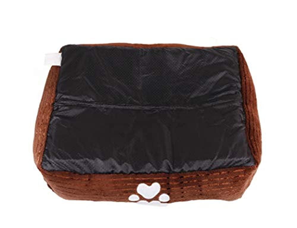 Long Rich Reversible Rectangle Pet Bed Dog Bed with Dog Paw Embroidery,Medium size, by Happycare Textiles