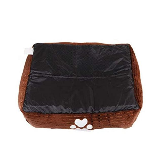 Long Rich Reversible Rectangle Pet Bed Dog Bed with Dog Paw Embroidery,Medium size, by Happycare Textiles