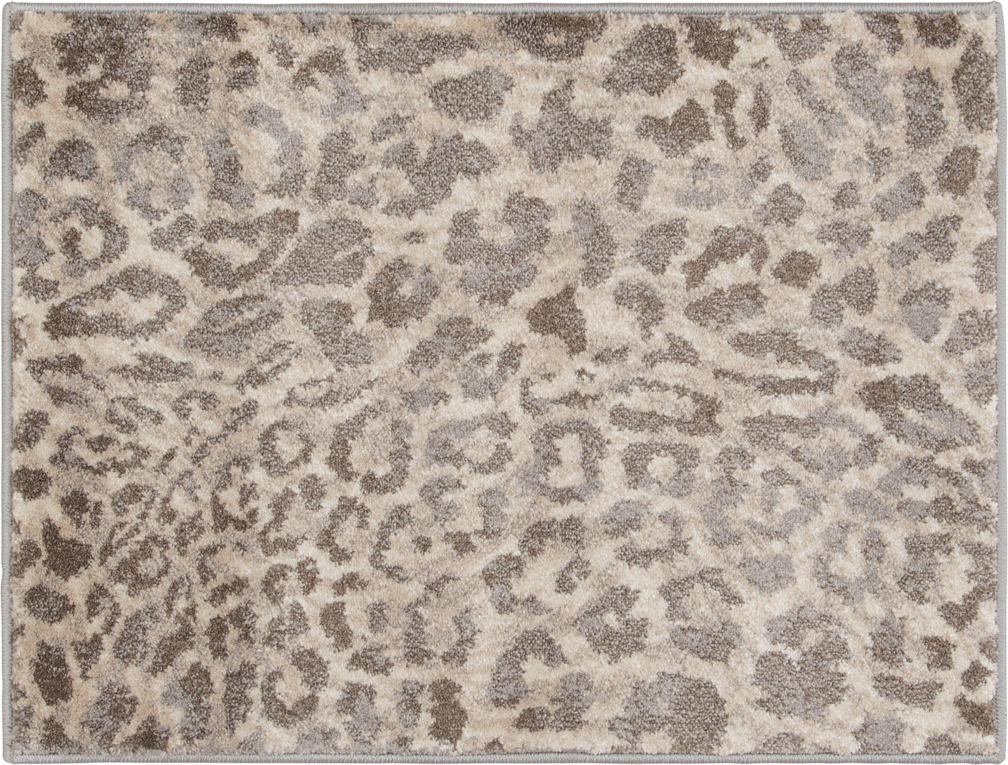Loomaknoti Mendez Marleene 3' x 5' Gray Animal Print Indoor Accent Rug
