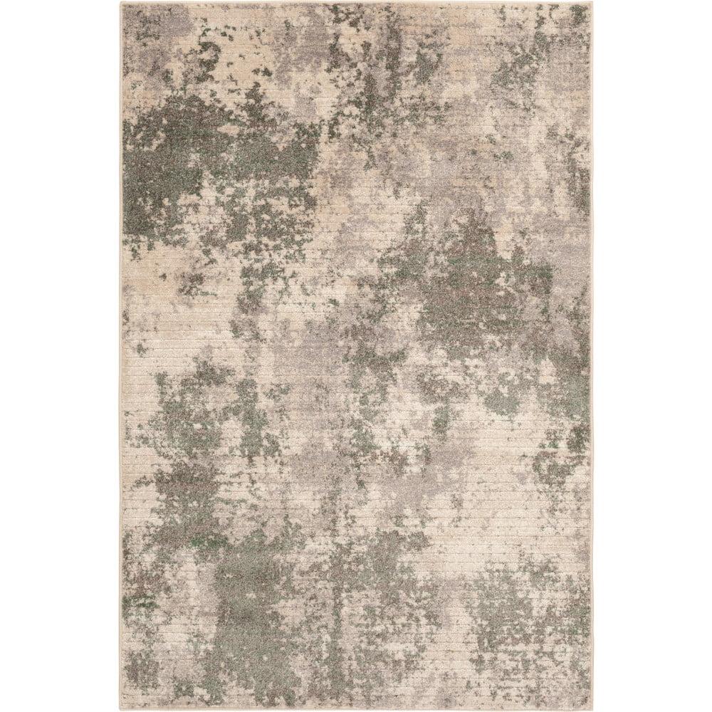 Abstract Elegance 8' x 10' Gray Synthetic Area Rug