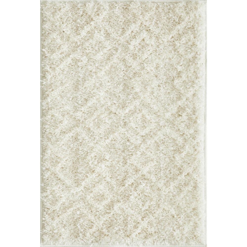 Gray Geometric 5' x 7' Easy-Care Synthetic Area Rug