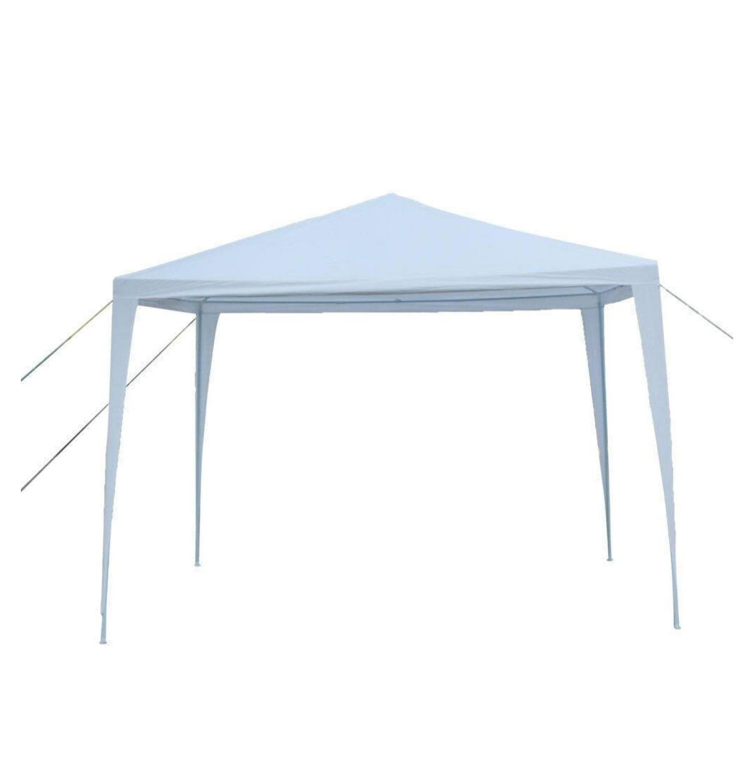 White 10'x10' Waterproof Outdoor Canopy Tent with Stainless Steel Frame