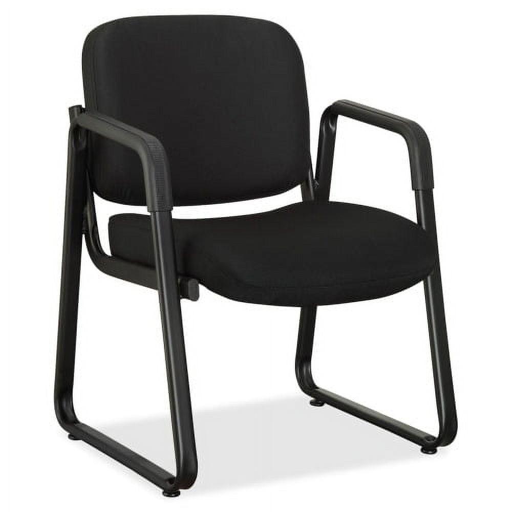 Lorell Guest Chair 24-3/4"x26"x33-1/2" Black Fabric 84576
