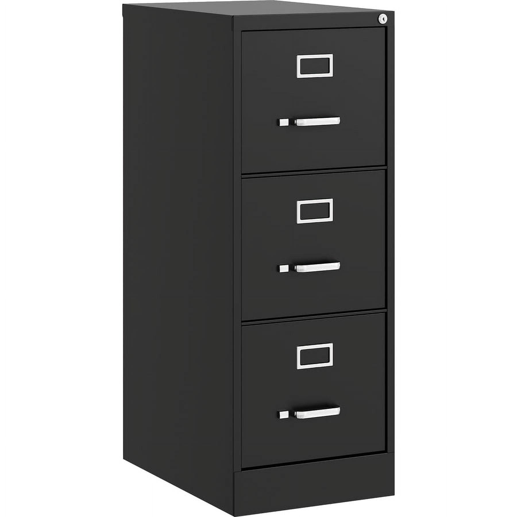 Fortress Black Steel 4-Drawer Lockable Vertical File Cabinet