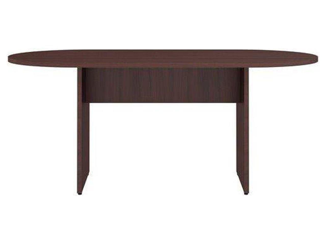 Espresso Wood Laminate Oval Conference Table