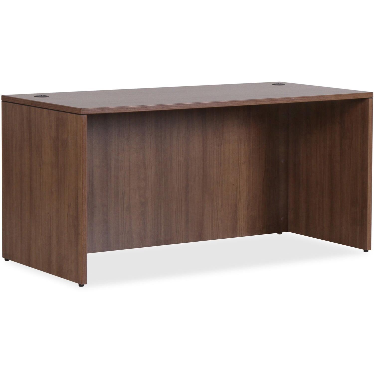 Essentials Series Walnut Laminate Office Suite Desk Shell