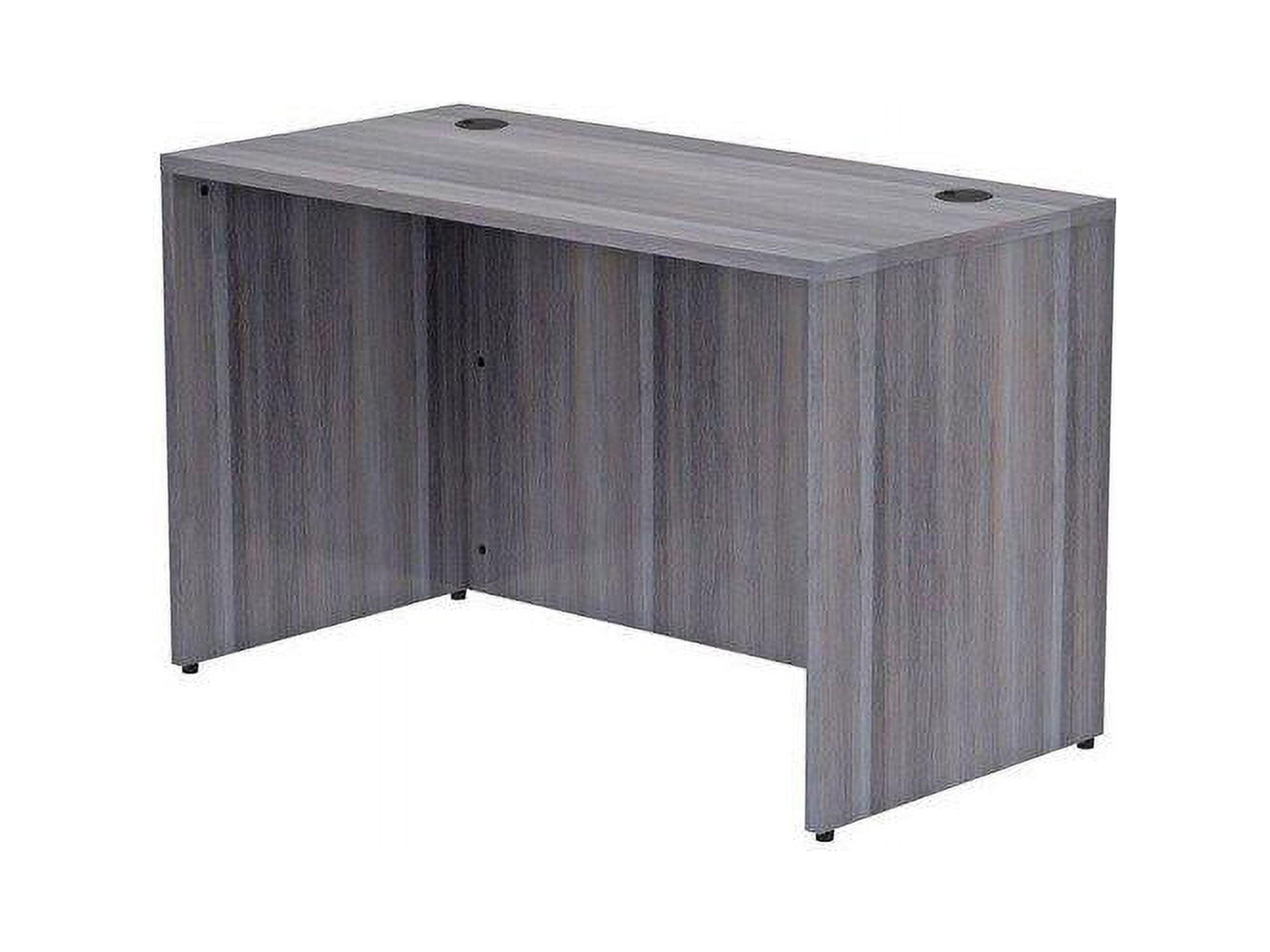 Weathered Charcoal Laminate 48" Rectangular Desk Shell