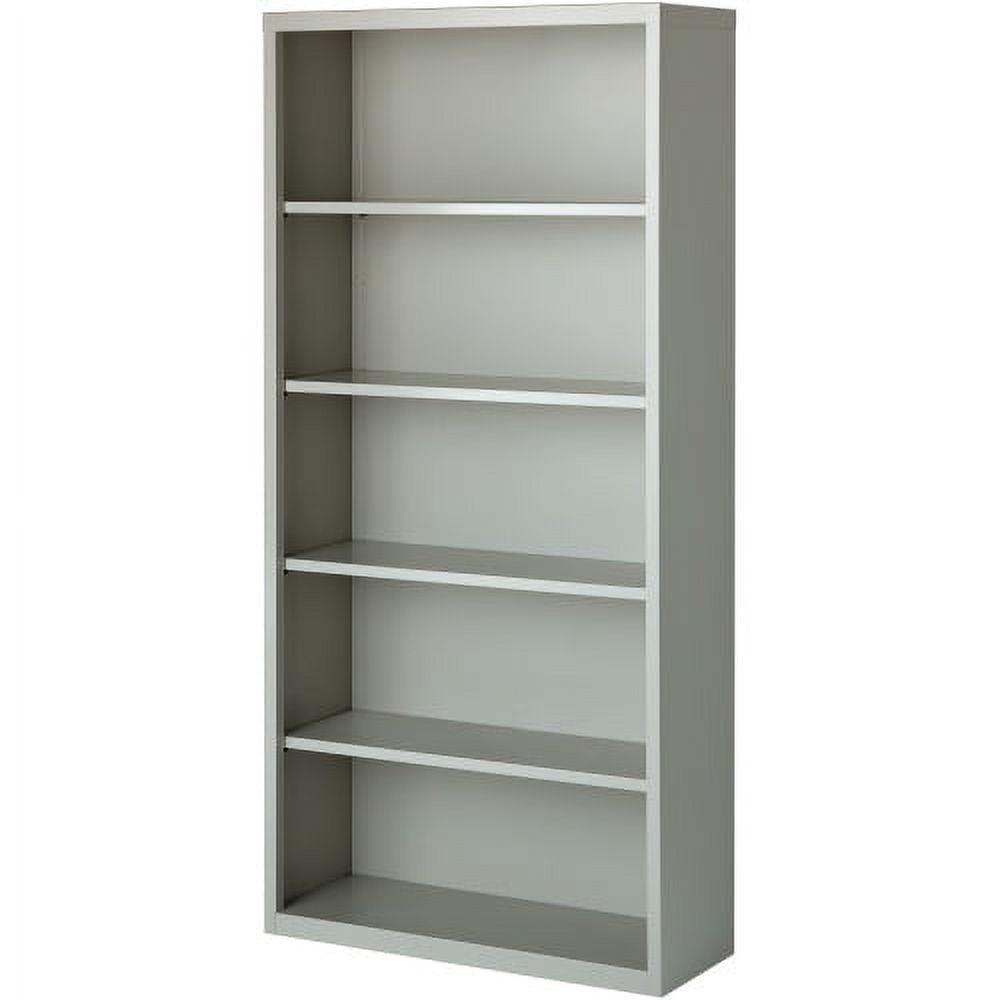 Fortress Light Gray Adjustable Metal 72" Bookcase