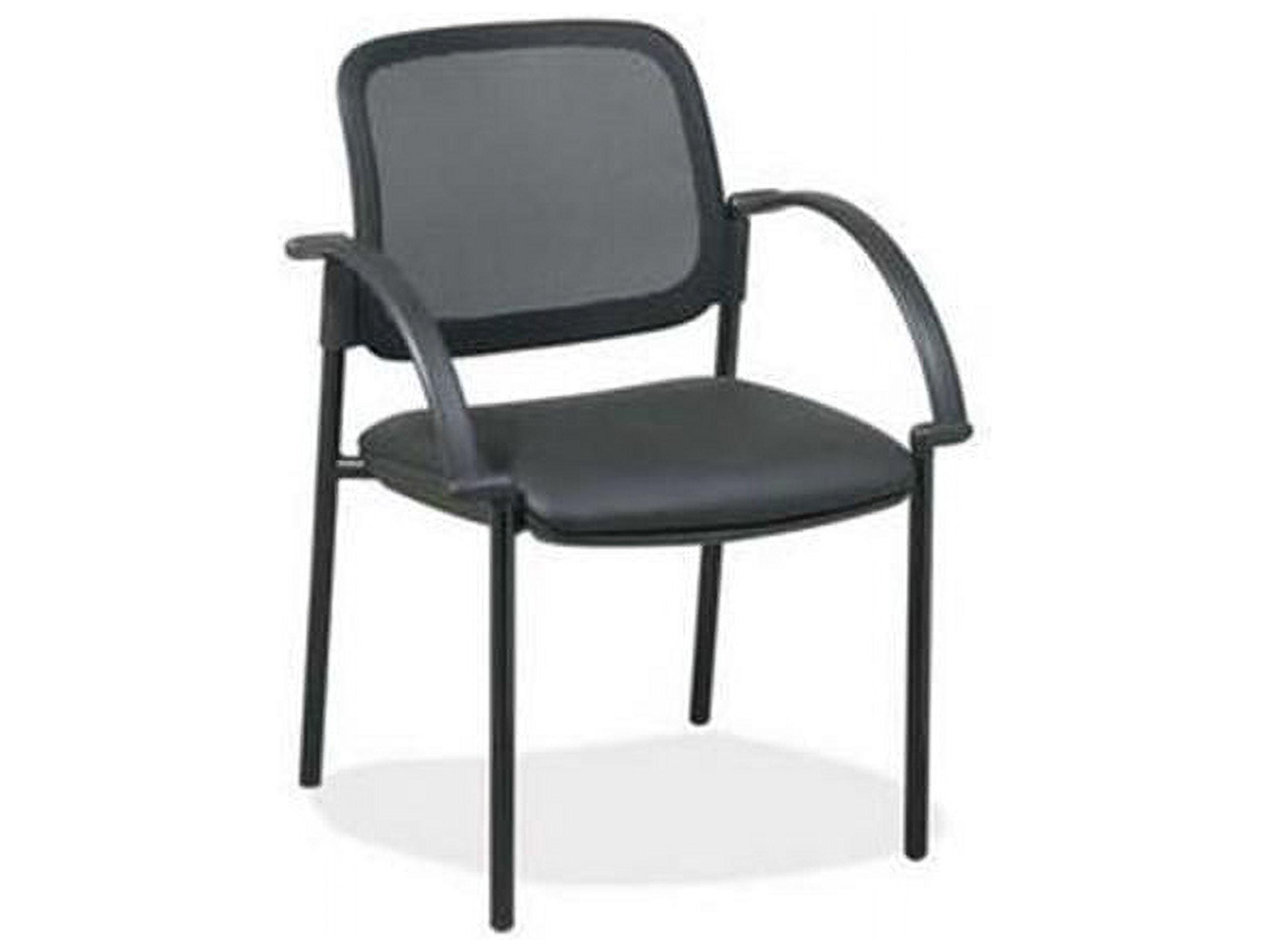 Leather Seat Waiting Room Chair with Metal Frame